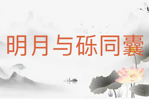 明月与砾同囊