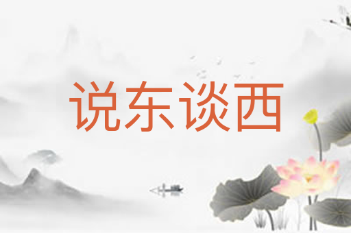 说东谈西