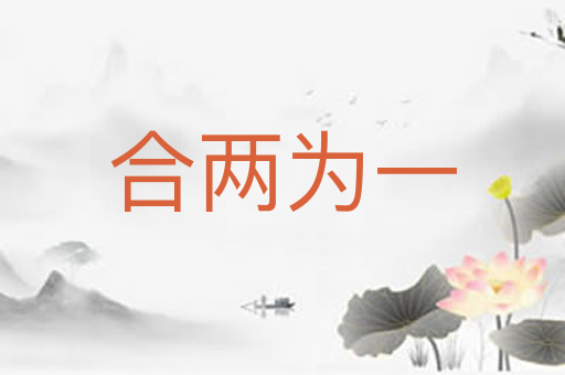 合两为一