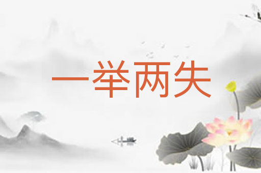 一举两失