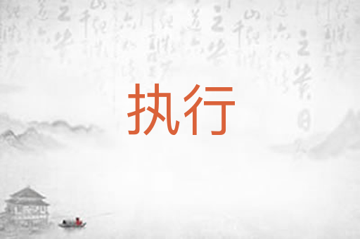 执行
