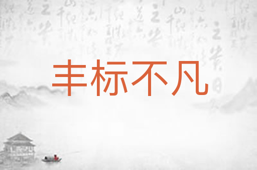 丰标不凡