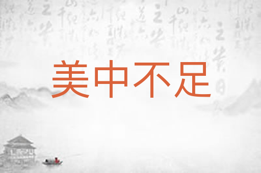 美中不足