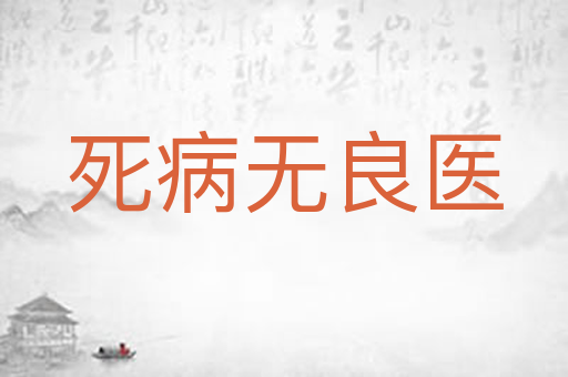 死病无良医