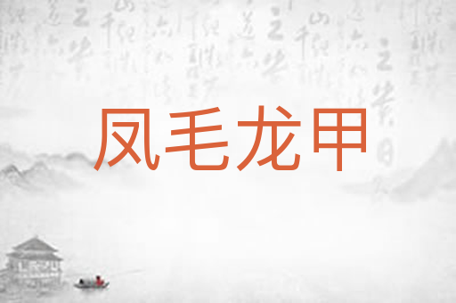 凤毛龙甲