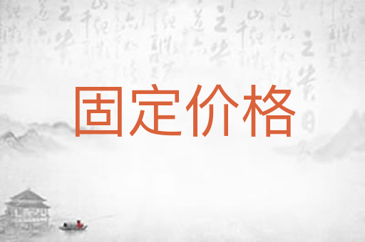 固定价格