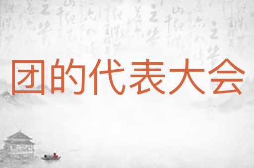 团的代表大会