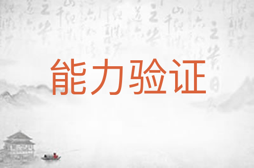 能力验证