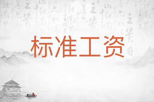 标准工资