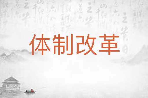 体制改革