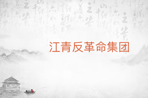 江青反革命集团