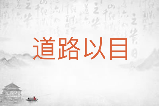 道路以目