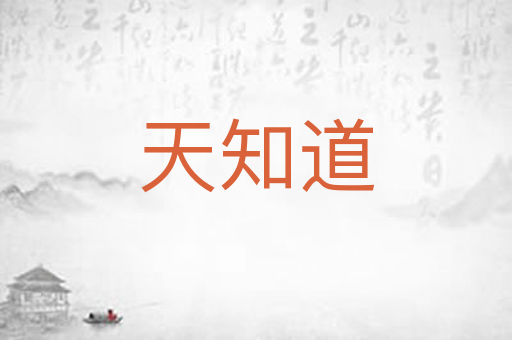 天知道