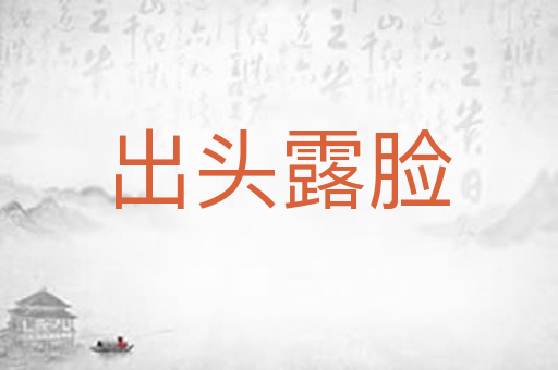 出头露脸