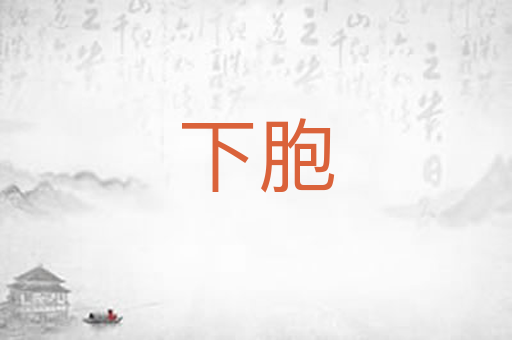 下胞
