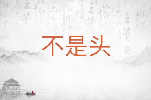 不是头