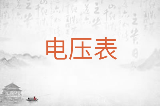 电压表