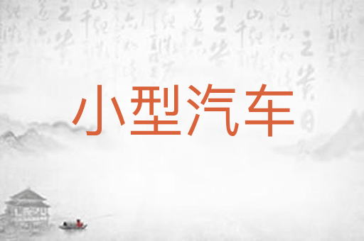 小型汽车