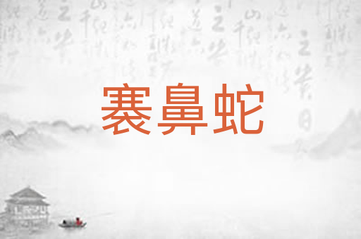褰鼻蛇