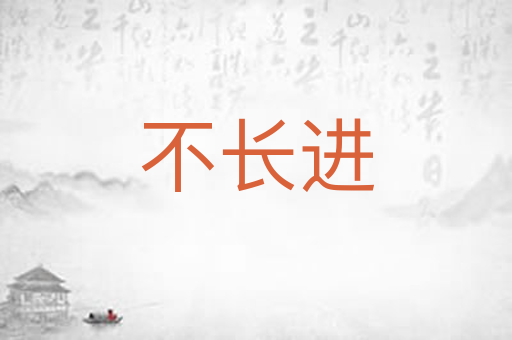 不长进