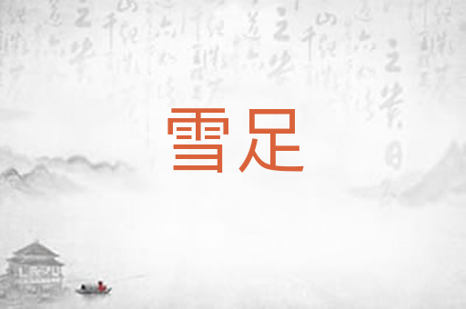 雪足