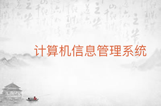 计算机信息管理系统
