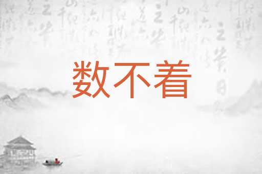 数不着