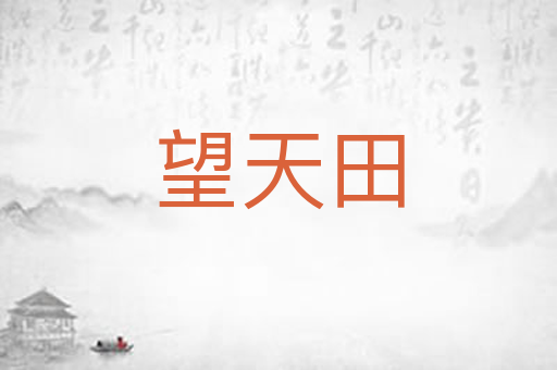 望天田