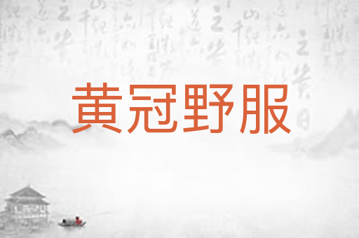 黄冠野服