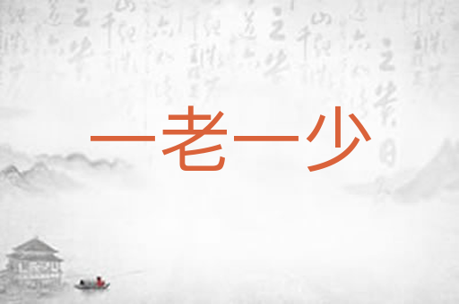 一老一少