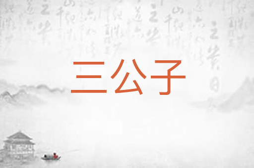 三公子