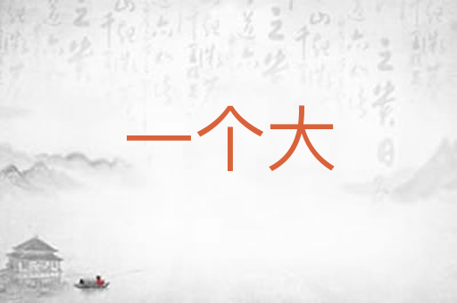 一个大