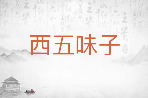 西五味子
