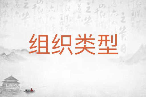 组织类型