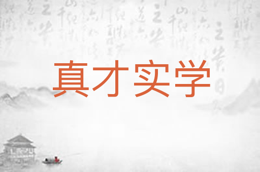 真才实学