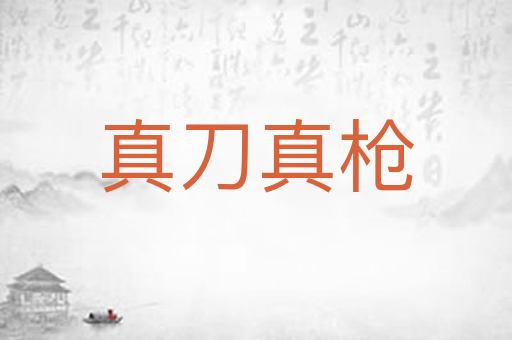 真刀真枪