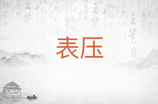 表压