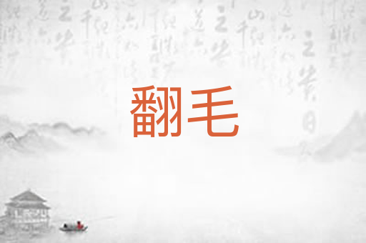 翻毛