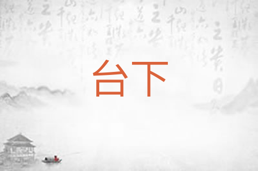 台下